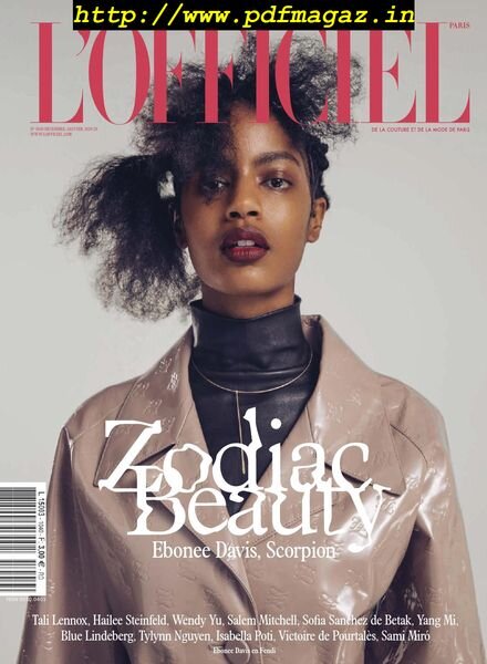 L’Officiel Paris – janvier 2020 Cover