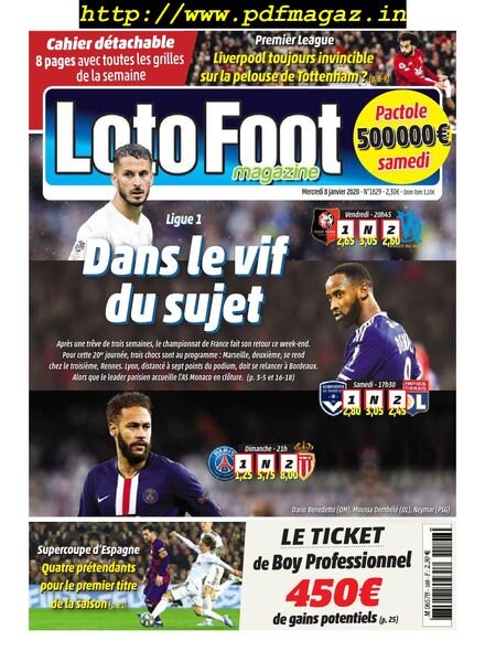 Loto Foot – 08 janvier 2020 Cover