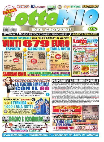 Lottomio del Giovedi – 16 Gennaio 2020 Cover