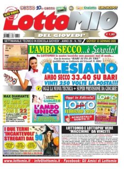 Lottomio del Giovedi – 23 Gennaio 2020