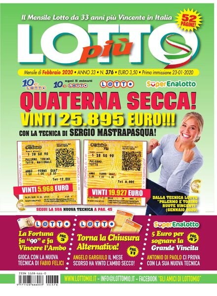 Lottopiu – Febbraio 2020 Cover