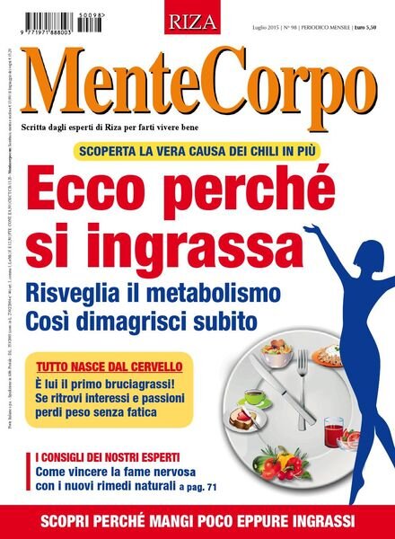 MenteCorpo – Luglio 2015 Cover