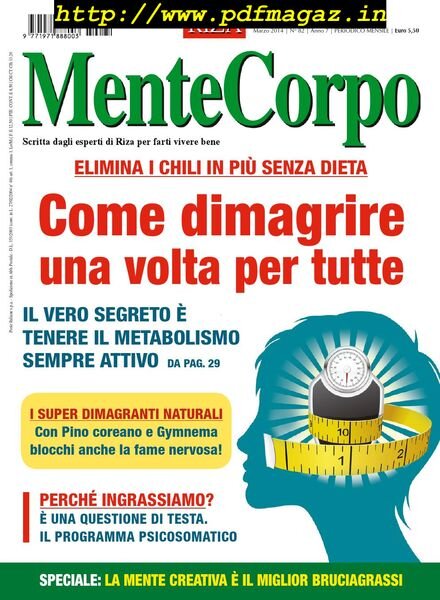 MenteCorpo – Marzo 2014 Cover