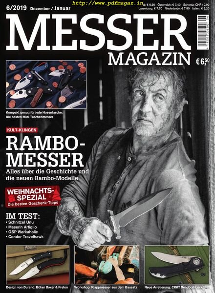 Messer Magazin – Dezember 2019 – Januar 2020 Cover