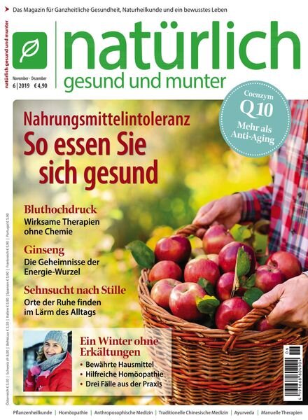 Naturlich Gesund und Munter – November-Dezember 2019 Cover