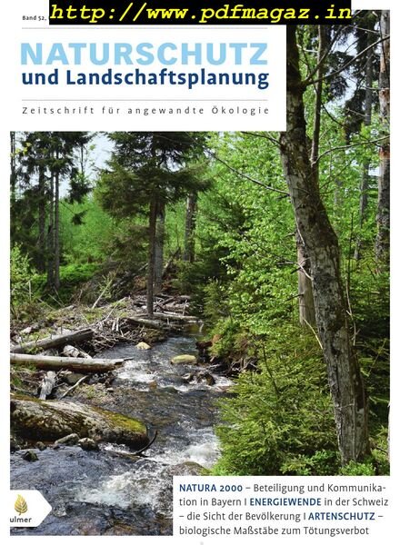 Naturschutz und Landschaftsplanung – Januar 2020 Cover