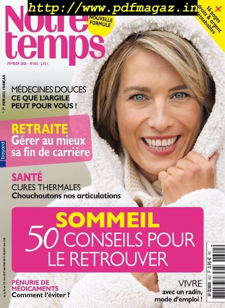 Notre Temps – Fevrier 2020 Cover