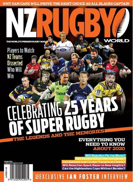 NZ Rugby World – February-March 2020 Cover