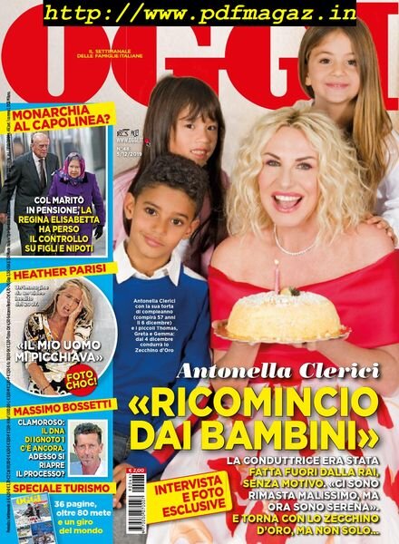 Oggi – 05 dicembre 2019 Cover