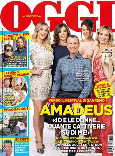 Oggi – 06 febbraio 2020 Cover