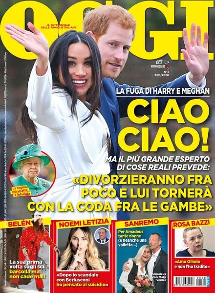 Oggi – 23 gennaio 2020 Cover