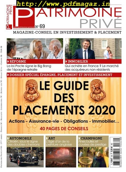 Patrimoine Prive – decembre 2019 Cover