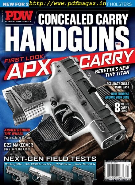 Personal Defense World – Issue 221 – Concealed Carry Handguns – June-July 2019 Cover