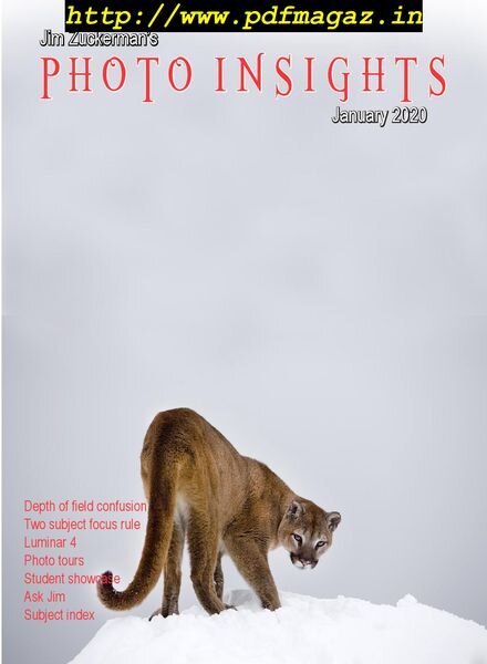 Photo Insights – January 2020 Cover