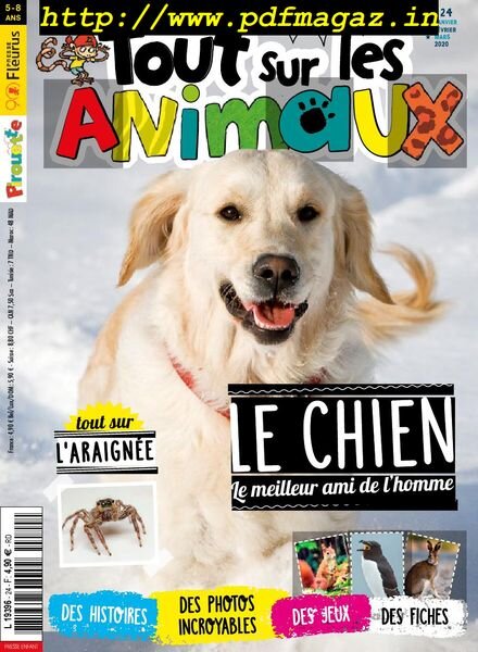 Pirouette Tout sur les Animaux – janvier 2020 Cover