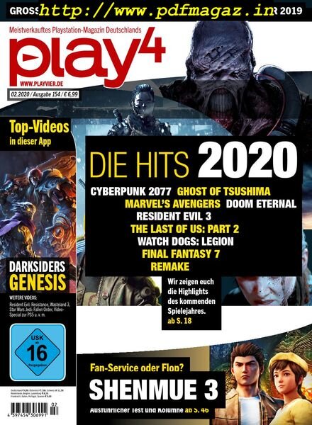 Play4 Germany – Januar 2020 Cover