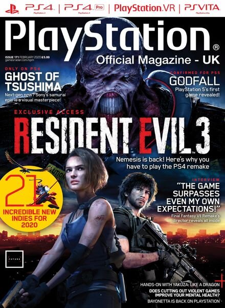 PlayStation Official Magazine UK – February 2020 Cover