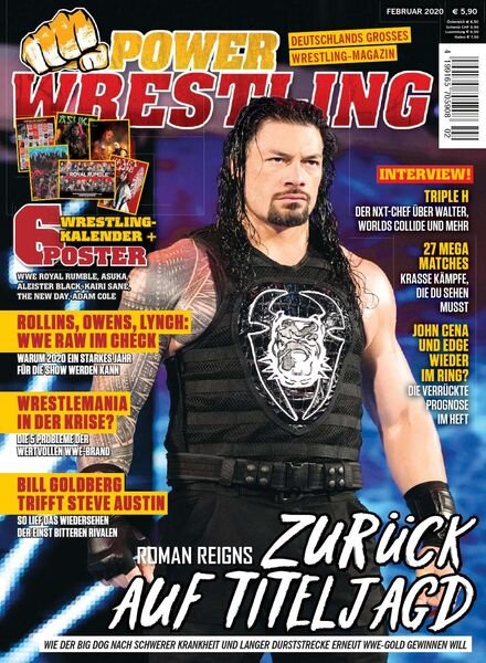 Power-Wrestling – Februar 2020 Cover