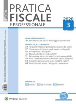 Pratica Fiscale e Professionale – 20 Gennaio 2020