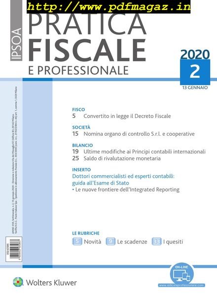 Pratica Fiscale e Professionale – Febbraio 2020 Cover