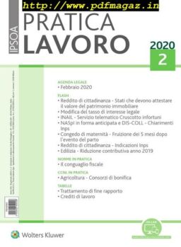 Pratica Lavoro – 18 Gennaio 2020