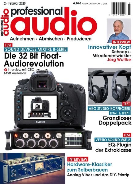 Professional Audio – Februar 2020 Cover