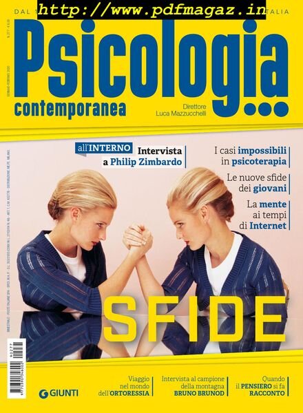 Psicologia Contemporanea – Gennaio-Febbraio 2020 Cover