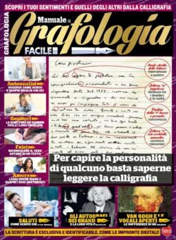 Psicologia Donna Manuale – Manuale di Grafologia – Luglio-Agosto 2017