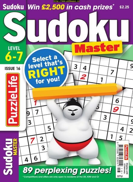 PuzzleLife Sudoku Master – January 2020 Cover
