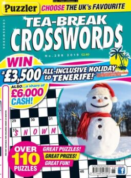 Puzzler Tea-Break Crosswords – December 2019