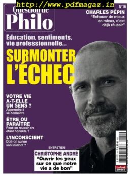 Question de Philosophie – 10 decembre 2019