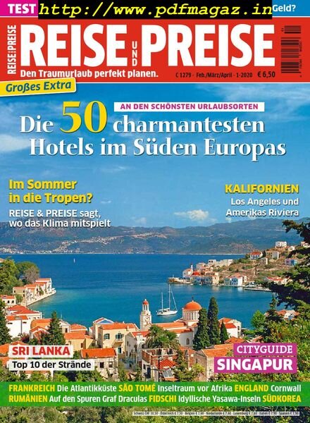 Reise und Preise – Februar-Apri 2020 Cover