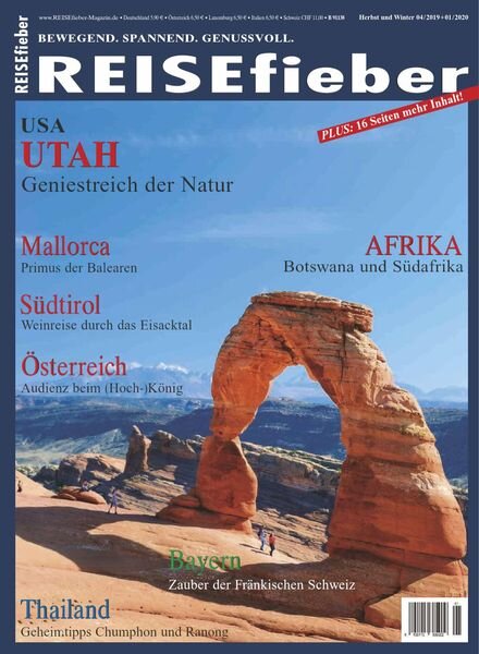 Reisefieber – Herbst 2019 – Winter 2020 Cover