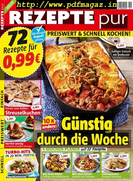 Rezepte Pur – Januar 2020 Cover