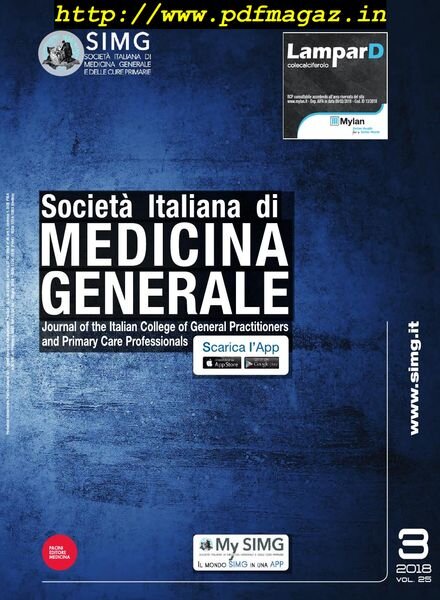 Rivista SIMG – Giugno 2018 Cover