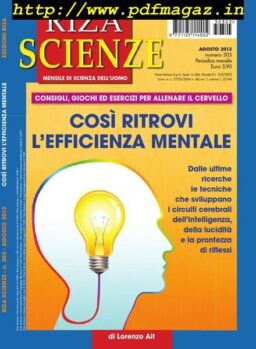 Riza Scienze – Agosto 2013