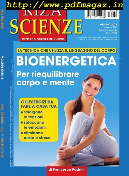 Riza Scienze – Giugno 2013 Cover