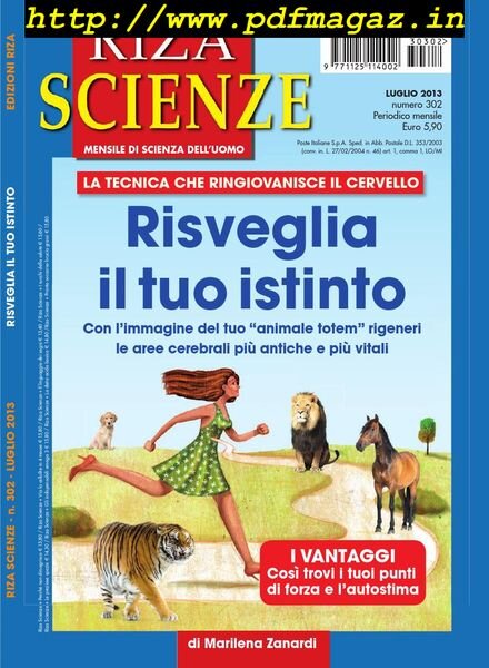 Riza Scienze – Luglio 2013 Cover