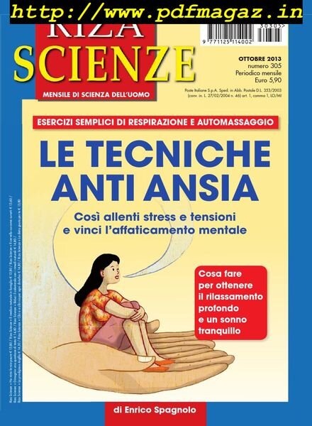 Riza Scienze – Ottobre 2013 Cover