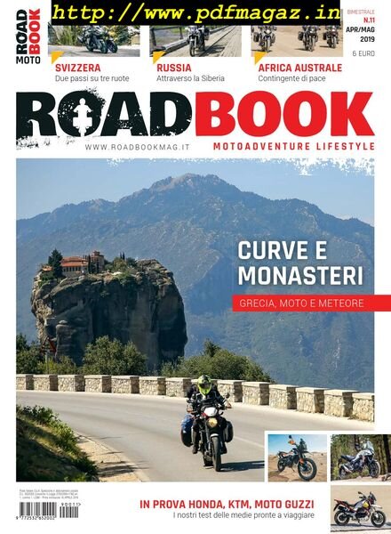 RoadBook – Aprile-Maggio 2019 Cover