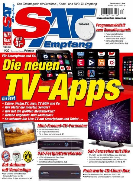 Sat Empfang – Dezember 2019 – Februar 2020 Cover