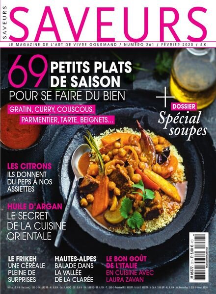 Saveurs France – Fevrier 2020 Cover