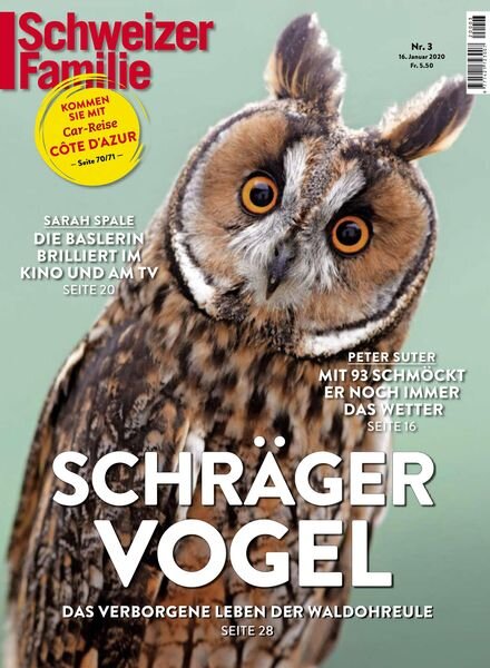Schweizer Familie – 16 Januar 2020 Cover