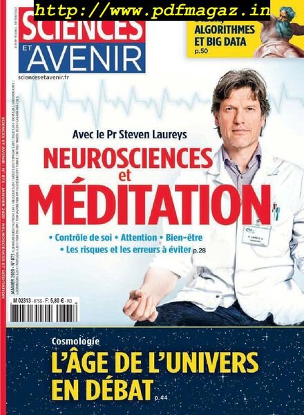 Sciences et Avenir – janvier 2020 Cover