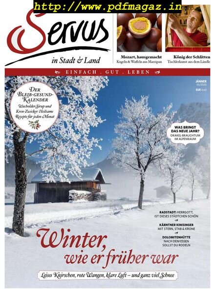 Servus Austria – Januar 2020 Cover