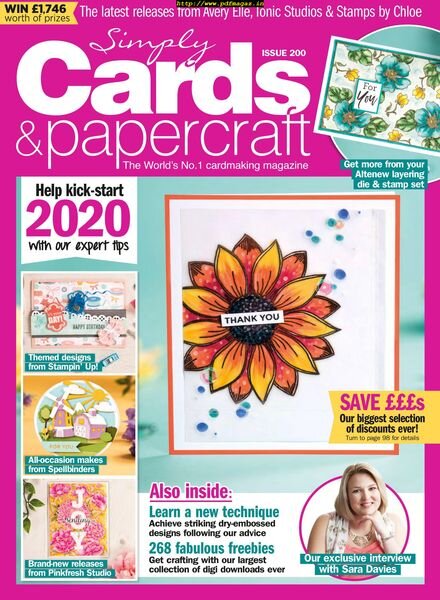 Simply Cards & Papercraft – December 2019 Cover