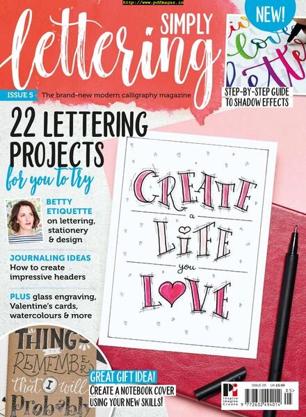 Simply Lettering – December 2019 Cover