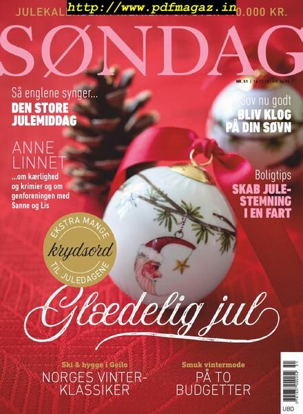 Sondag – 16 december 2019 Cover