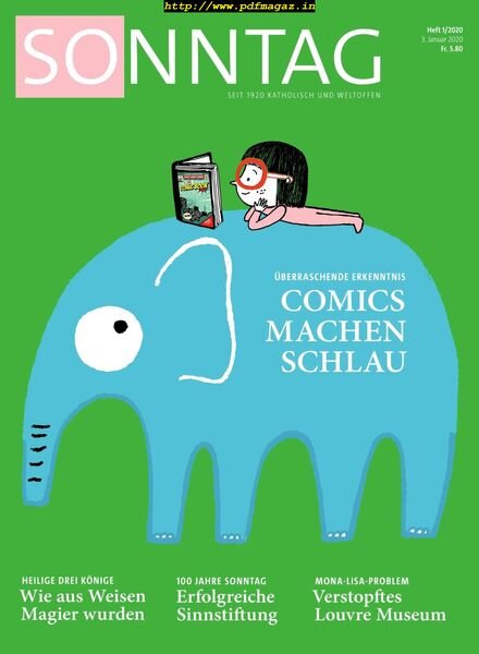 Sonntag – 3 Januar 2020 Cover
