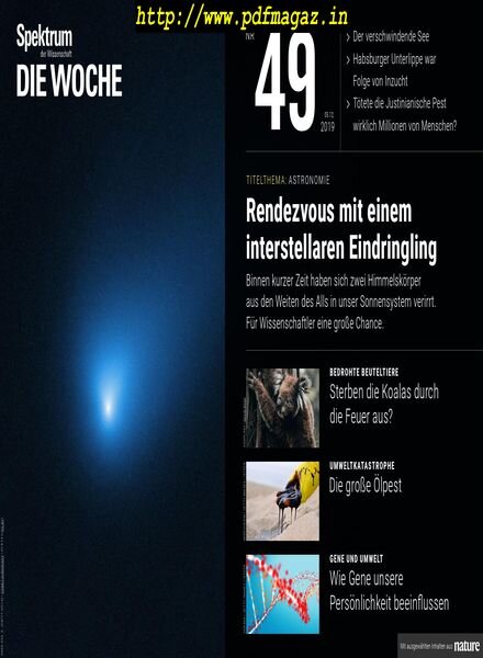 Spektrum Die Woche – 06 Dezember 2019 Cover
